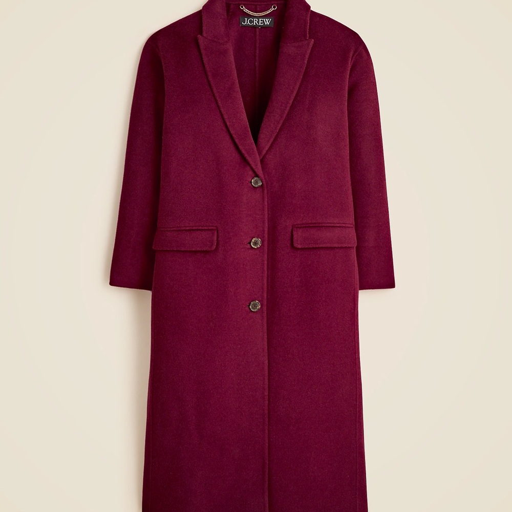 J. Crew Chiars Top Coat in Double Cloth